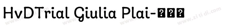 HvDTrial Giulia Plai字体转换
